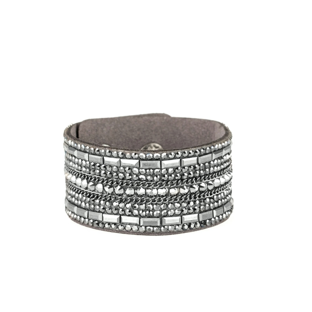 Rebel Radiance Silver Snap Bracelet